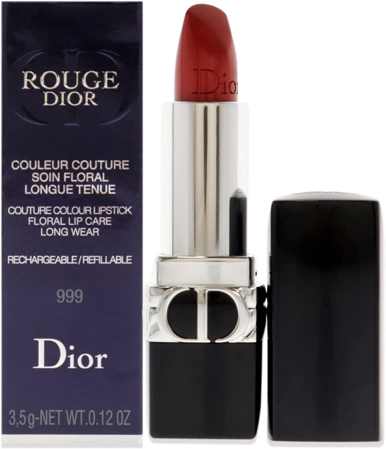 رژ لب قابل شارژ دیور مدل Dior Rouge Dior Refillable Lipstick - ارسال 20 الی 25 روز کاری