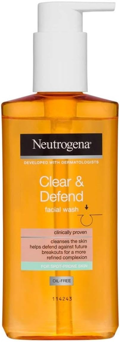 ژل شستشو ضدجوش و آکنه نوتروژینا مدل Neutrogena Clear  Defend  - ارسال 10 الی 15 روز کاری